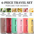 Women's 6 Piece Set Travel Perfume 35ml 1.18oz Perfume For Her PDQ Sweet Gourmand & Floral Fragrances Long Lasting For P