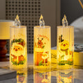 Christmas Decorations Transparent Crystal Led Simulation Electronic Candles Holi…