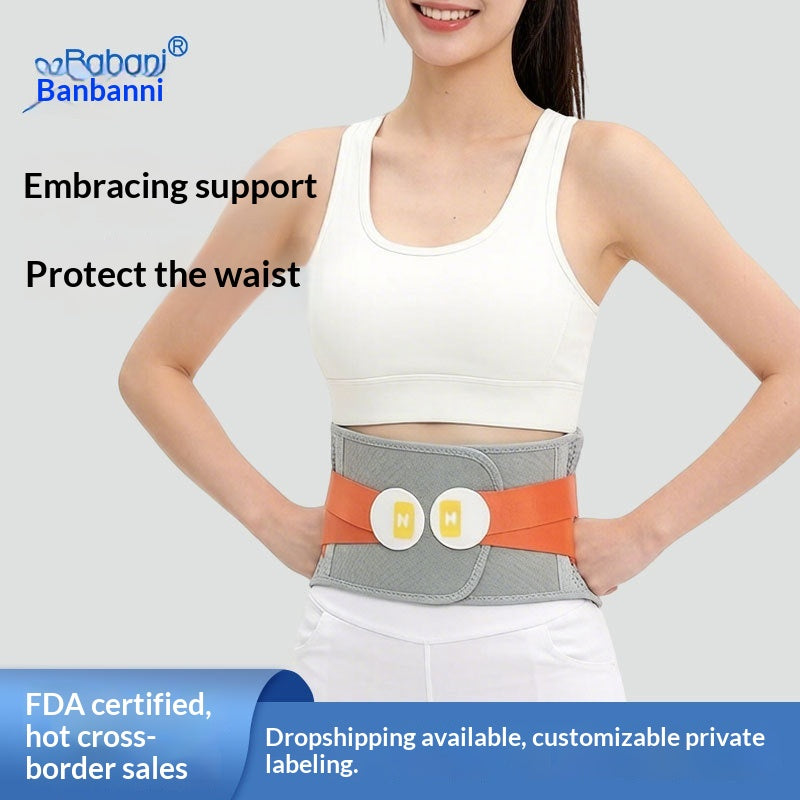 Breathable Steel Plate Support Waist Brace For Lumbar Disc Herniation, Lumbar Muscle Strain, Fixation, Warmth, And Medic