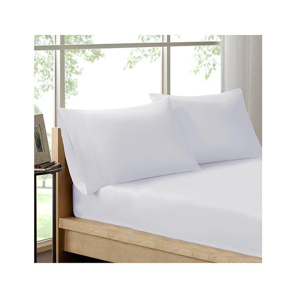 Royal Comfort Organic Cotton Sheet Set 3 Piece Luxury Double White