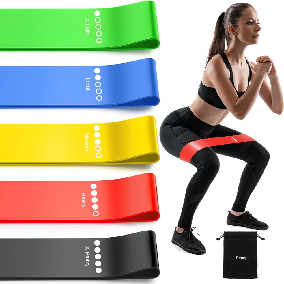 5 Pack Resistance Bands Set Exercise Bands For Strength Training Yoga And Home Workouts